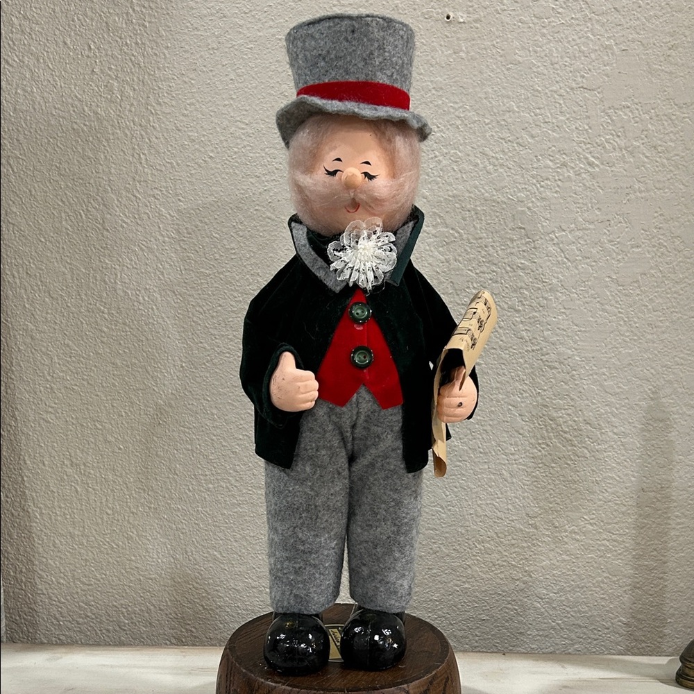 Vintage Gentleman Caroler in Victorian Attire